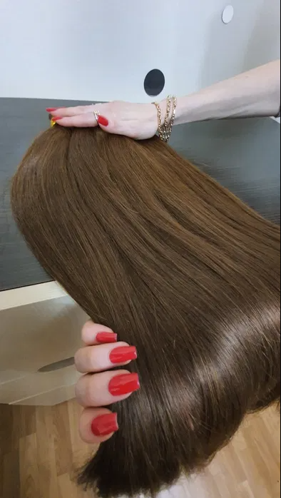 Leatherette wigs